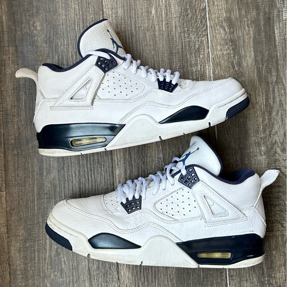 Jordan Other - Retro Air Jordan 4 IV columbia white navy blue 9.5